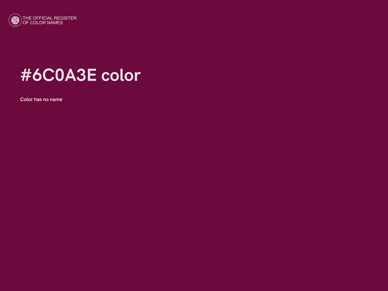 #6C0A3E color image
