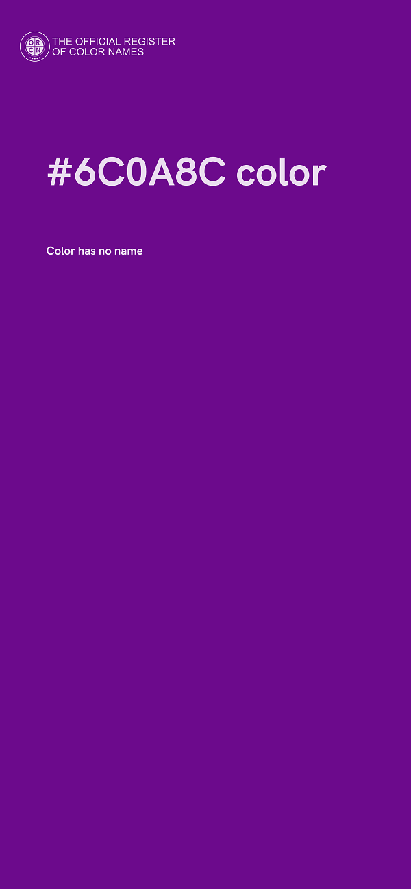 #6C0A8C color image