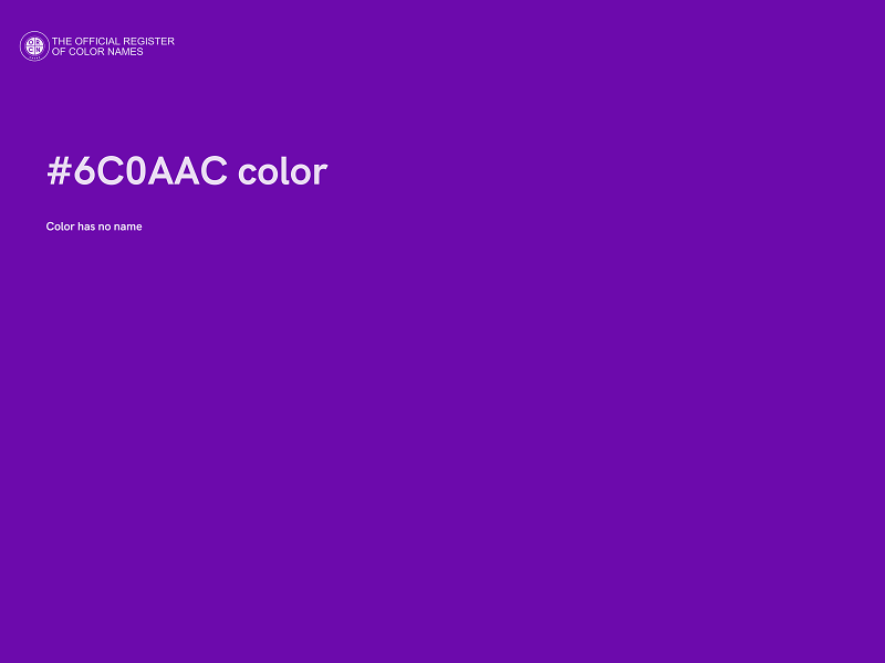 #6C0AAC color image