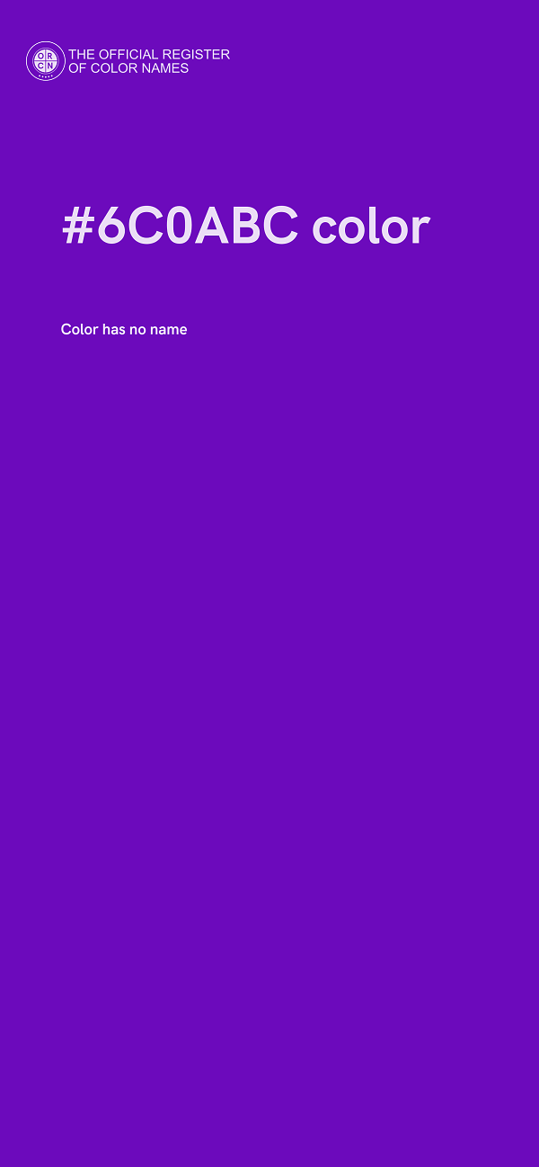 #6C0ABC color image