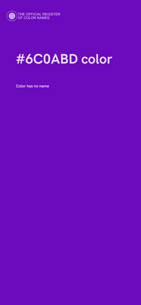 #6C0ABD color image