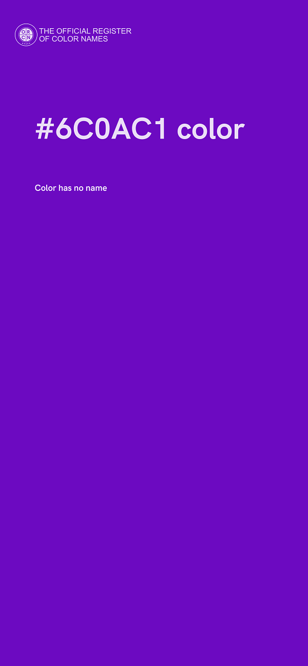 #6C0AC1 color image