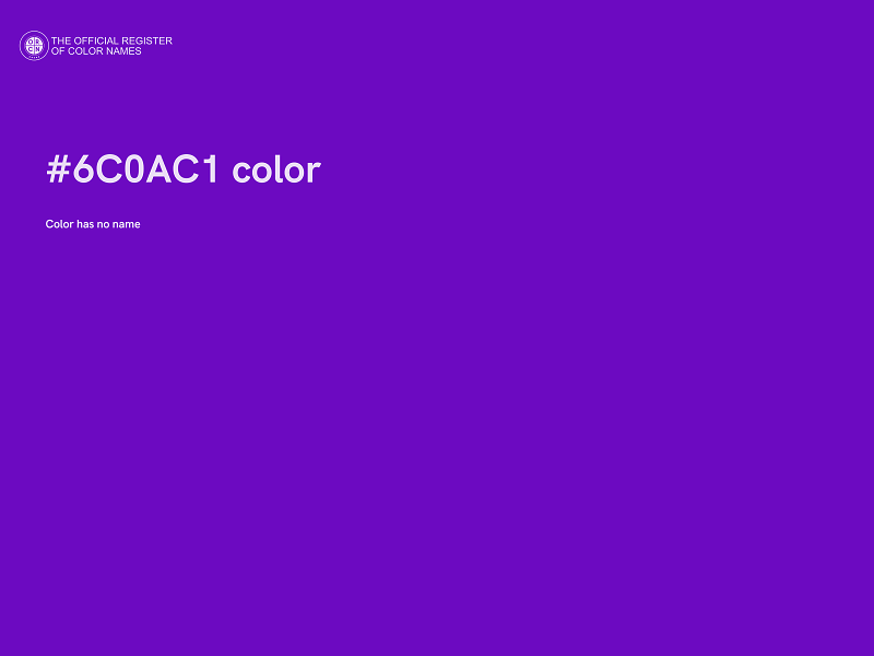 #6C0AC1 color image