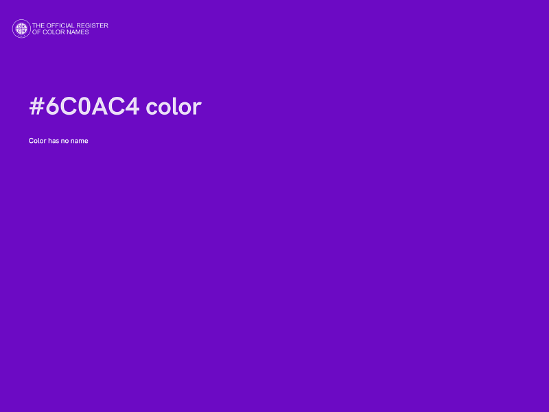 #6C0AC4 color image
