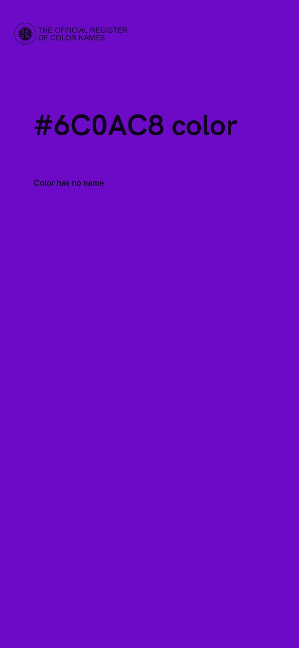 #6C0AC8 color image