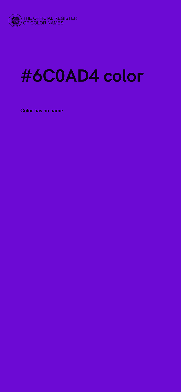 #6C0AD4 color image