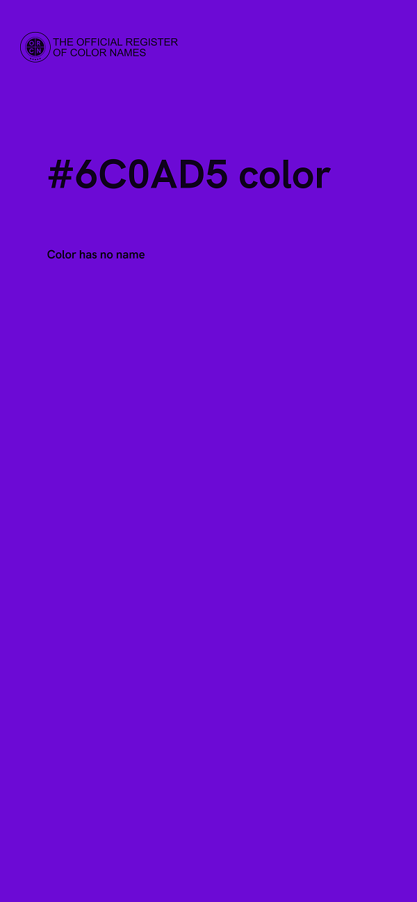 #6C0AD5 color image