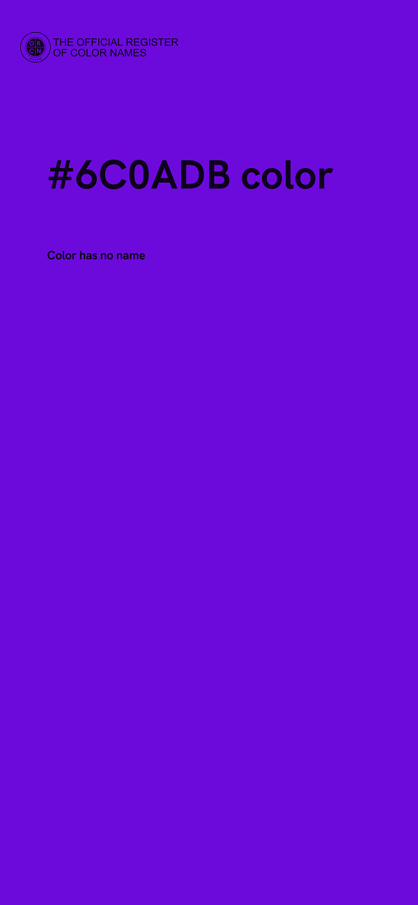 #6C0ADB color image