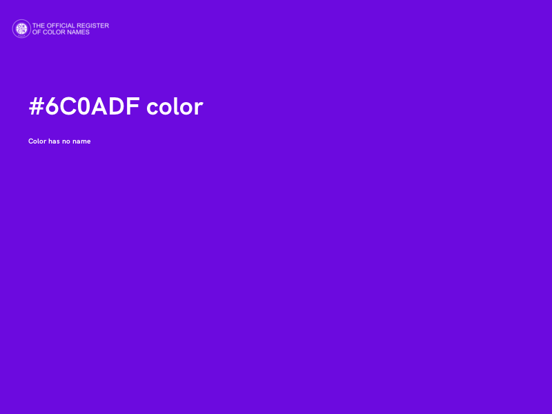 #6C0ADF color image