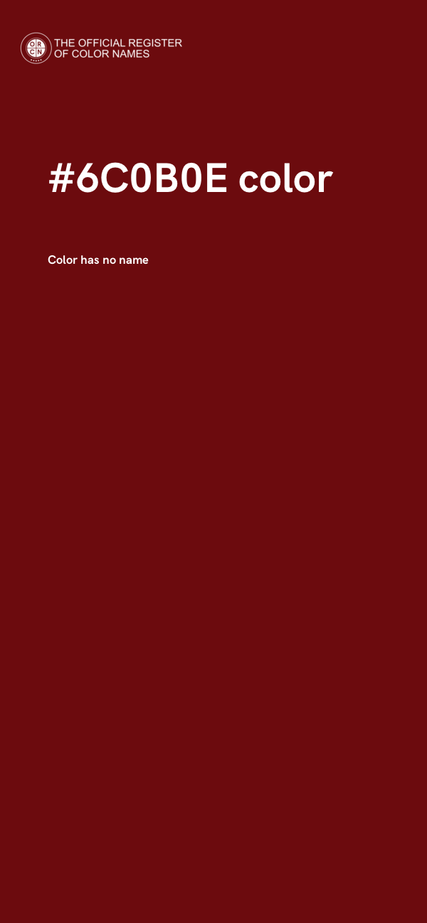 #6C0B0E color image
