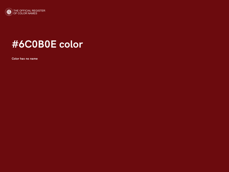 #6C0B0E color image