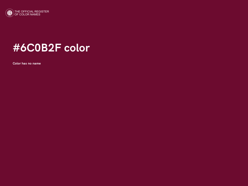 #6C0B2F color image