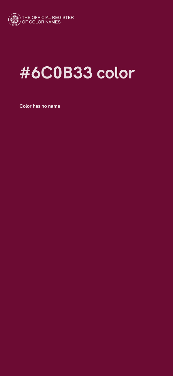 #6C0B33 color image