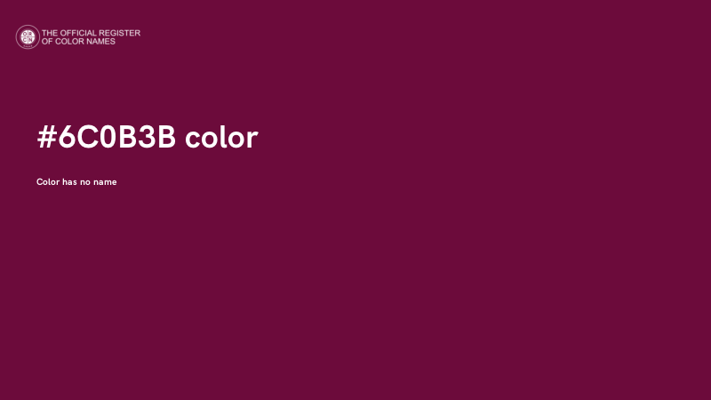 #6C0B3B color image