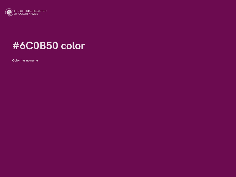 #6C0B50 color image