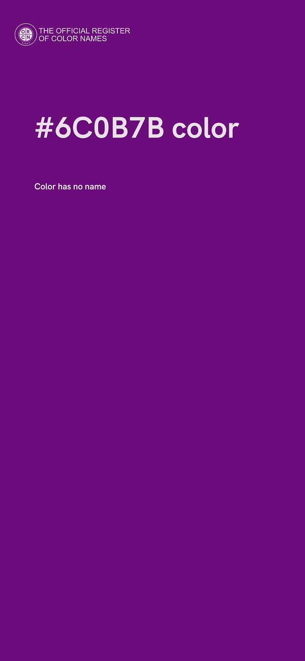 #6C0B7B color image