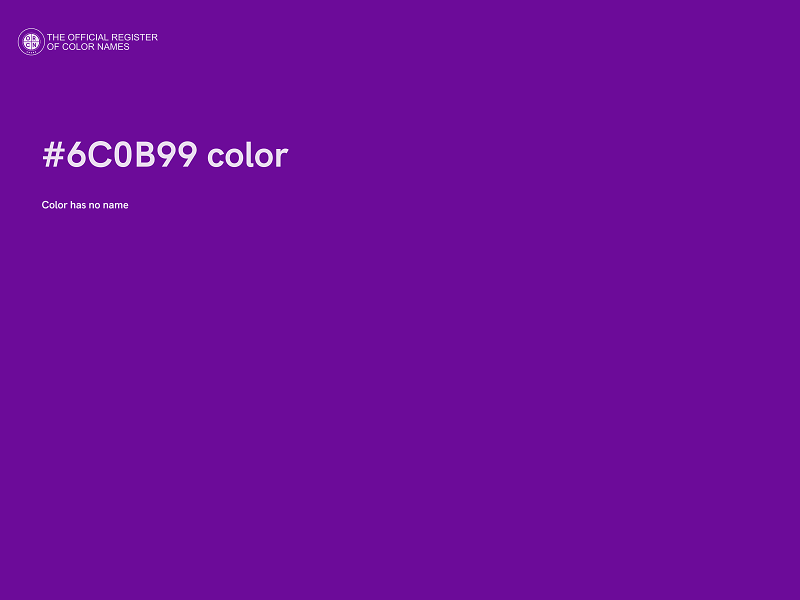 #6C0B99 color image