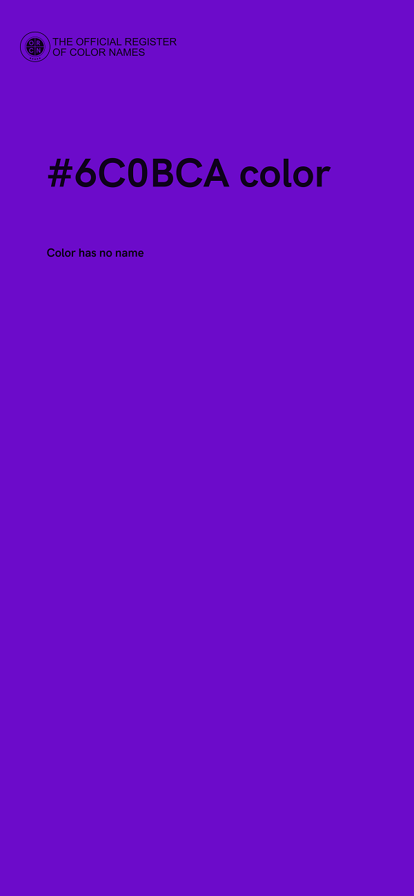 #6C0BCA color image
