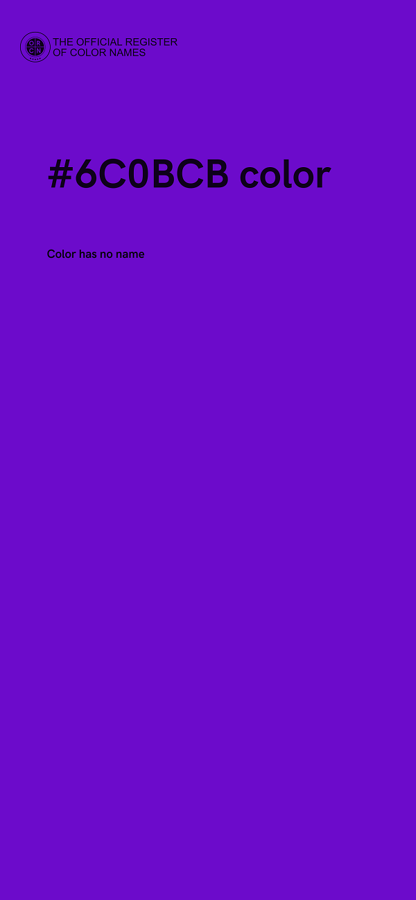 #6C0BCB color image