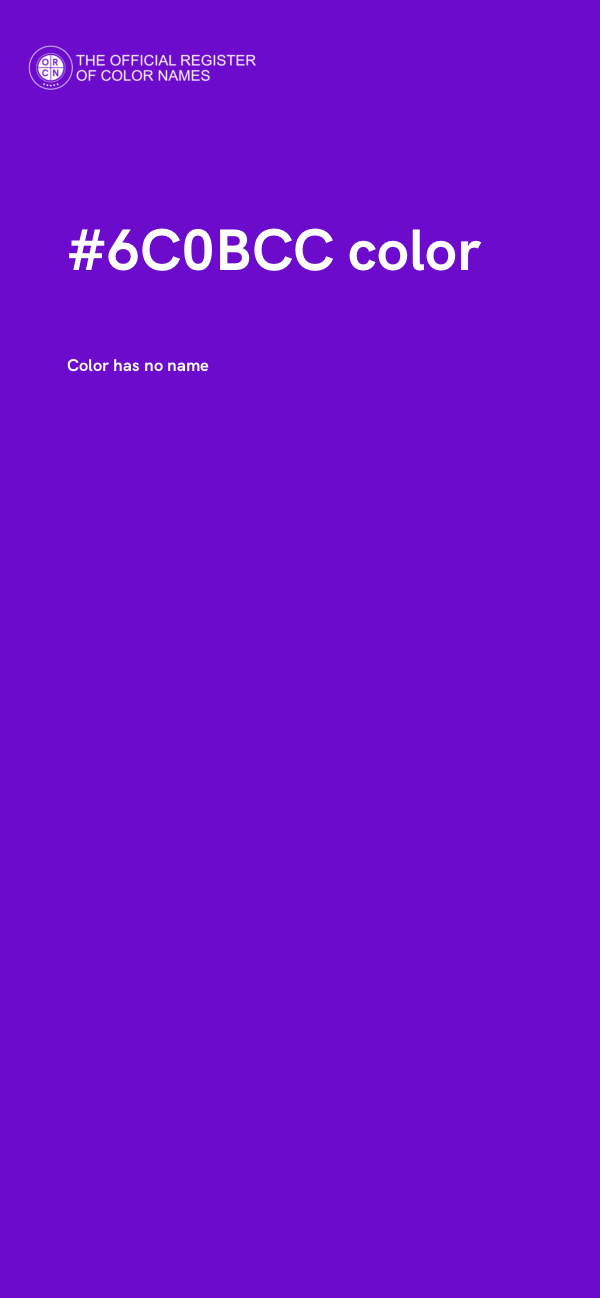 #6C0BCC color image