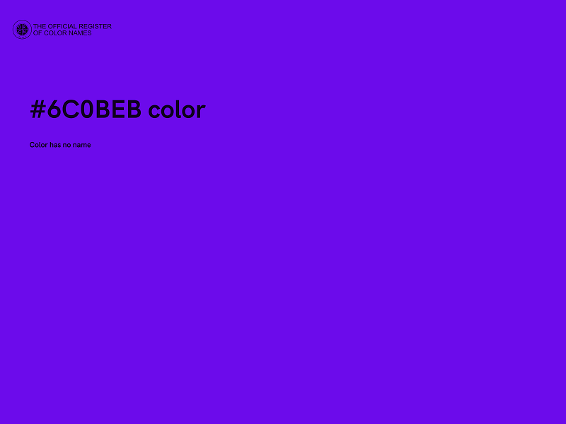 #6C0BEB color image