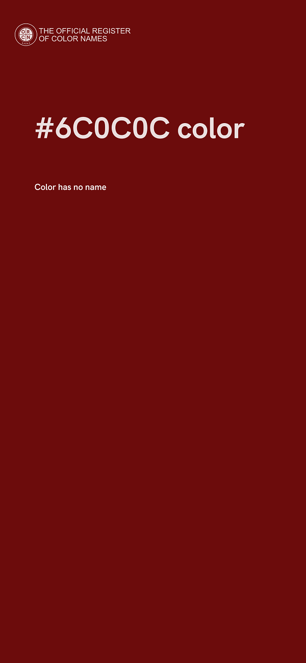 #6C0C0C color image