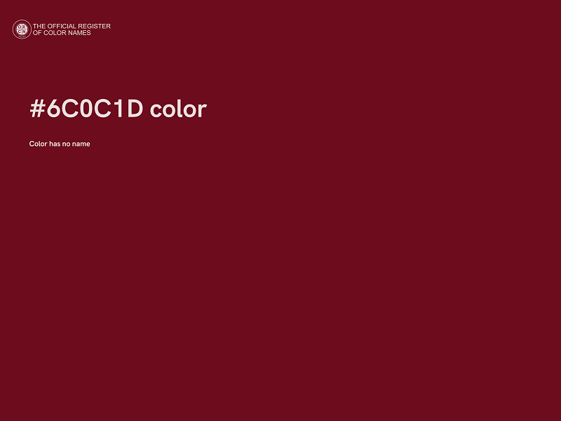 #6C0C1D color image