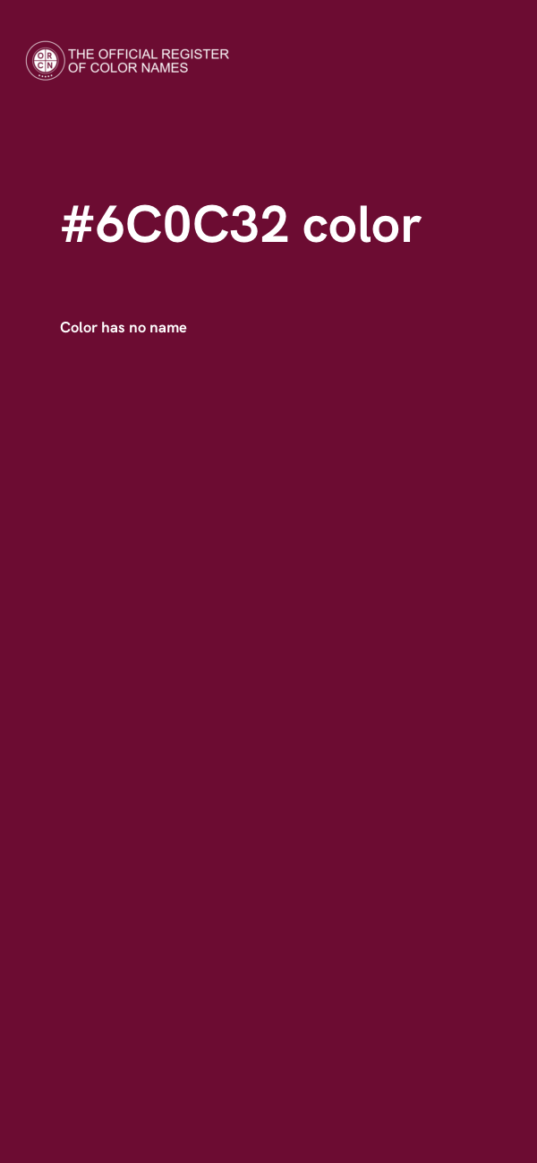 #6C0C32 color image
