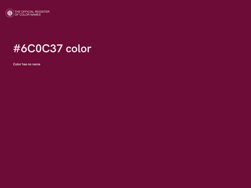 #6C0C37 color image