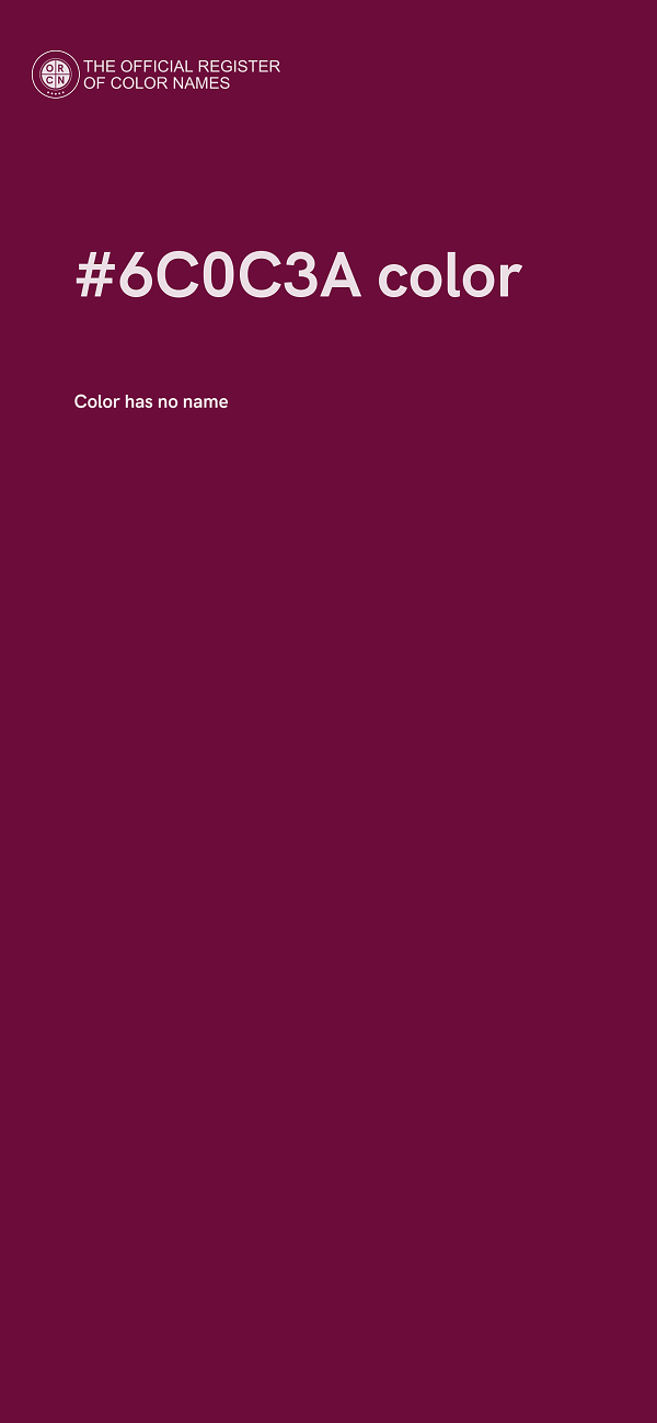 #6C0C3A color image
