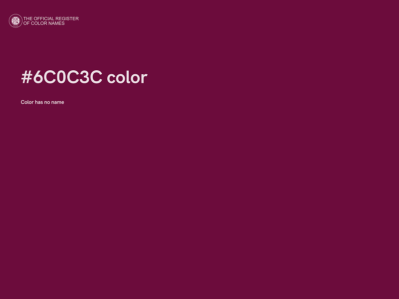 #6C0C3C color image