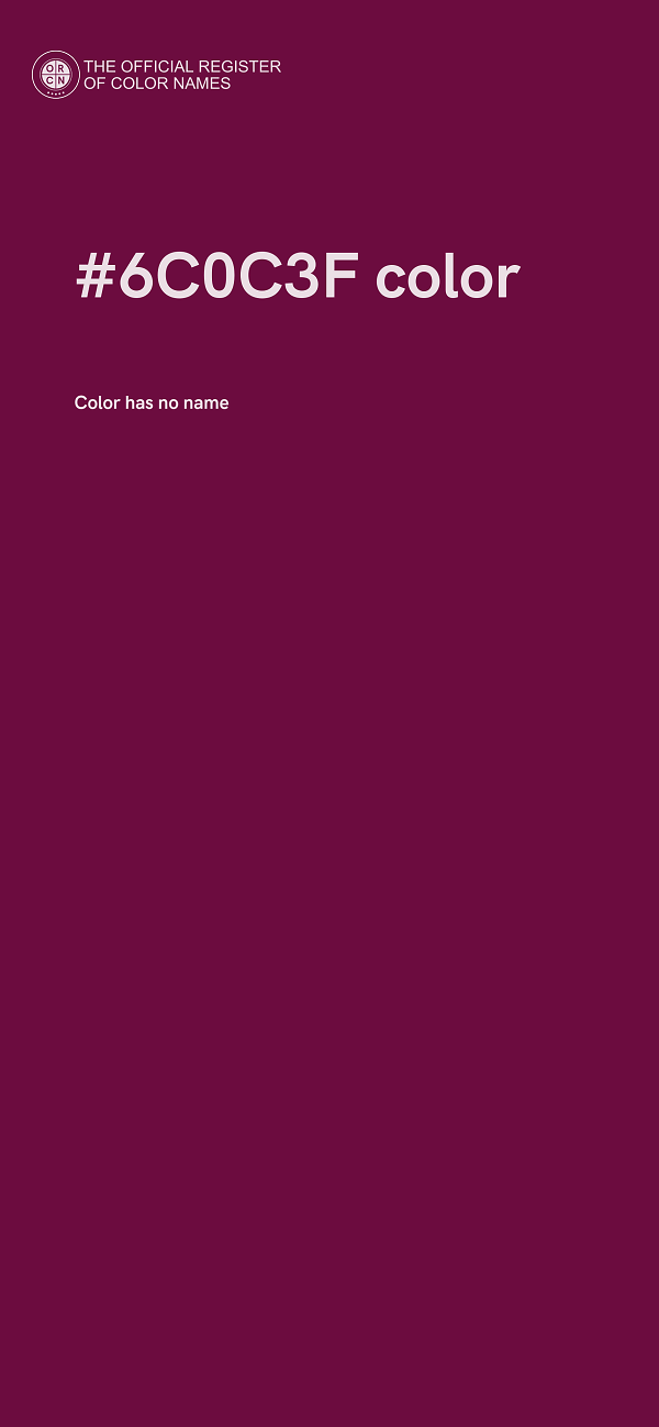 #6C0C3F color image