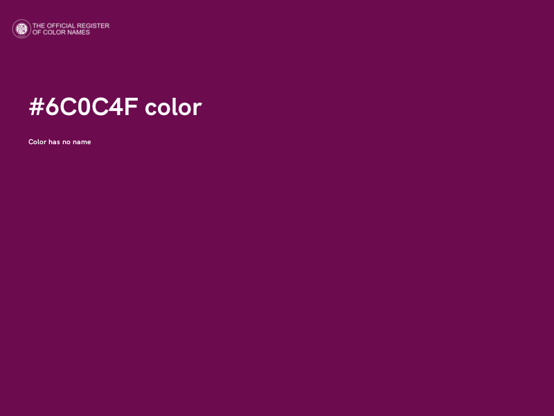 #6C0C4F color image