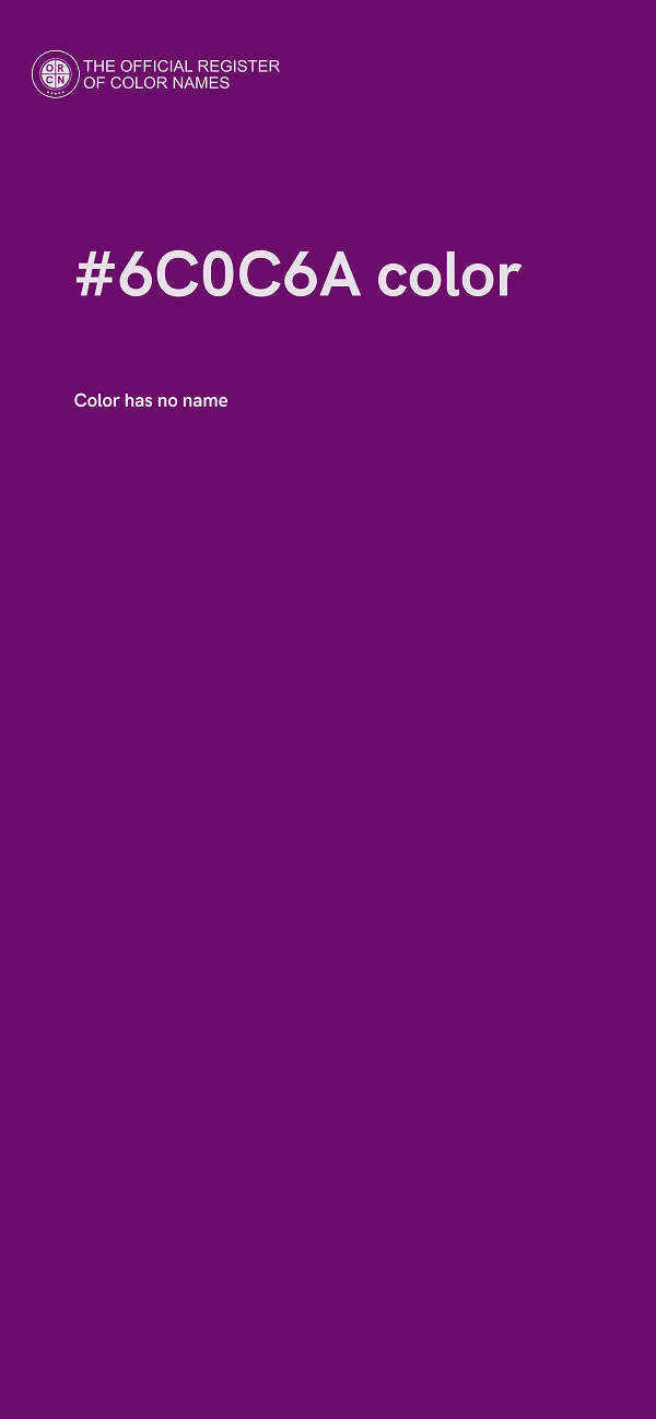 #6C0C6A color image