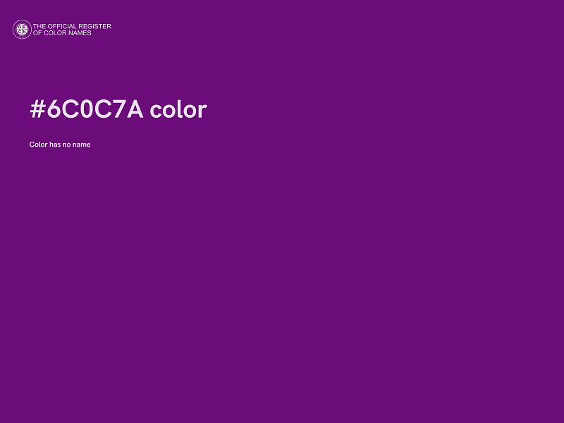#6C0C7A color image