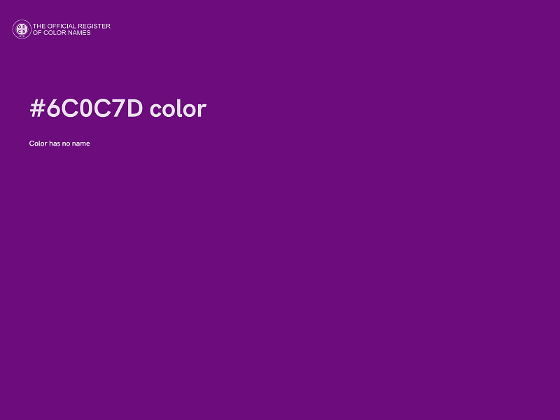 #6C0C7D color image