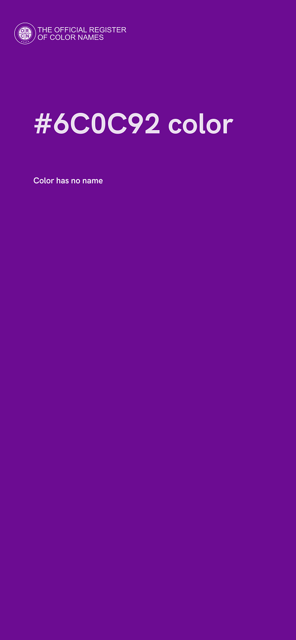#6C0C92 color image