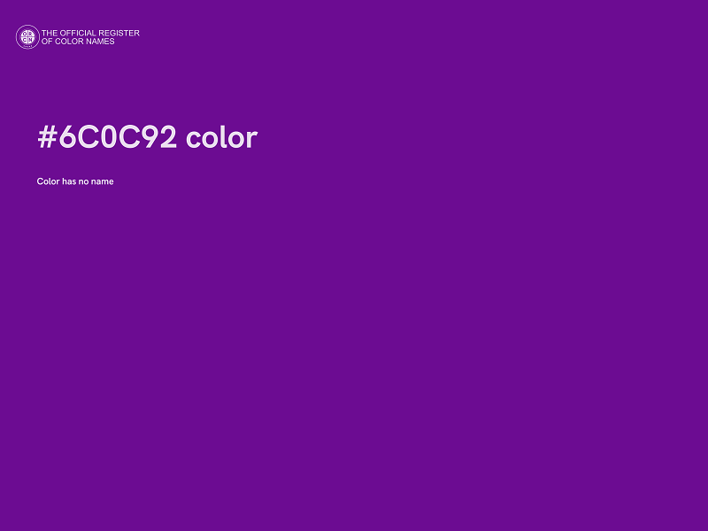 #6C0C92 color image