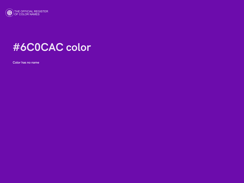 #6C0CAC color image