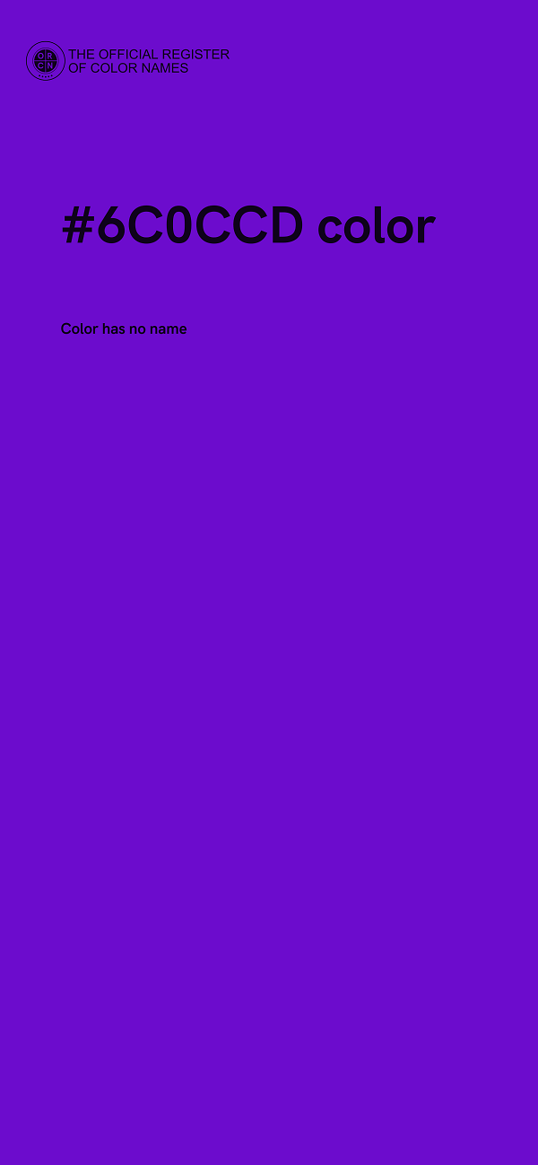 #6C0CCD color image