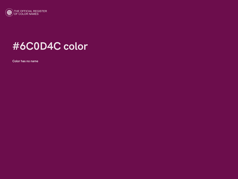 #6C0D4C color image