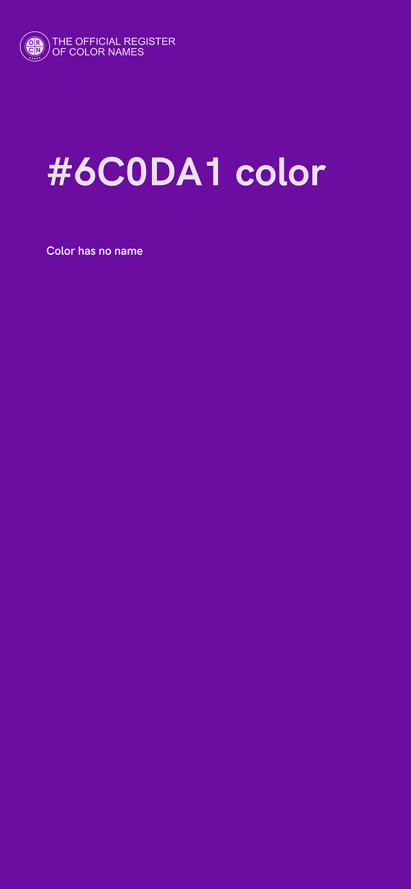 #6C0DA1 color image