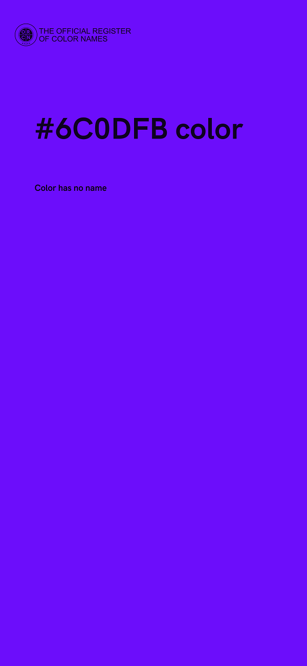 #6C0DFB color image