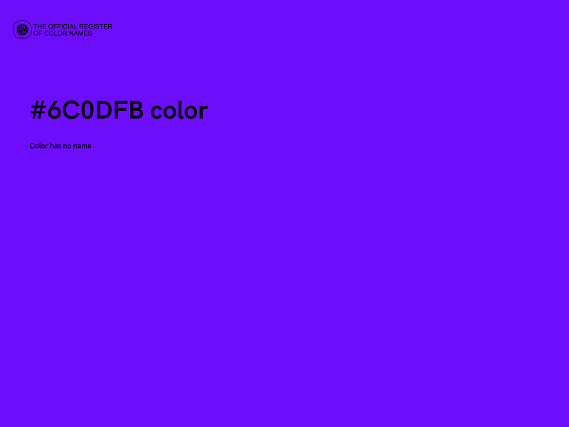 #6C0DFB color image