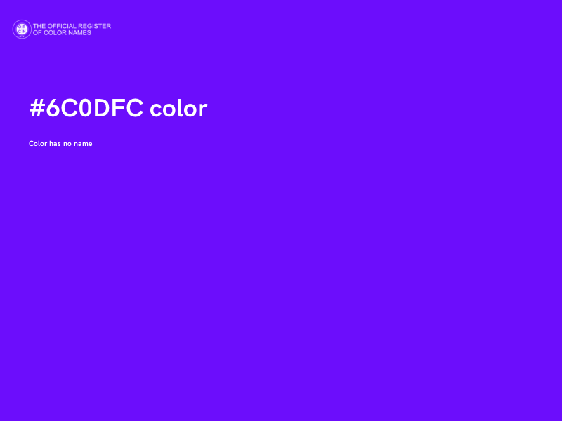 #6C0DFC color image