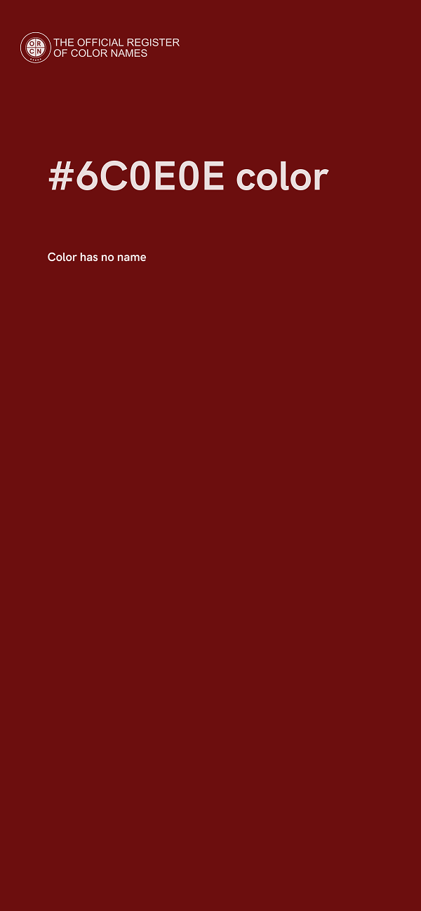 #6C0E0E color image