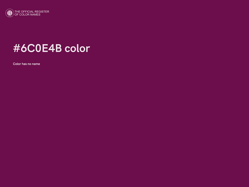 #6C0E4B color image