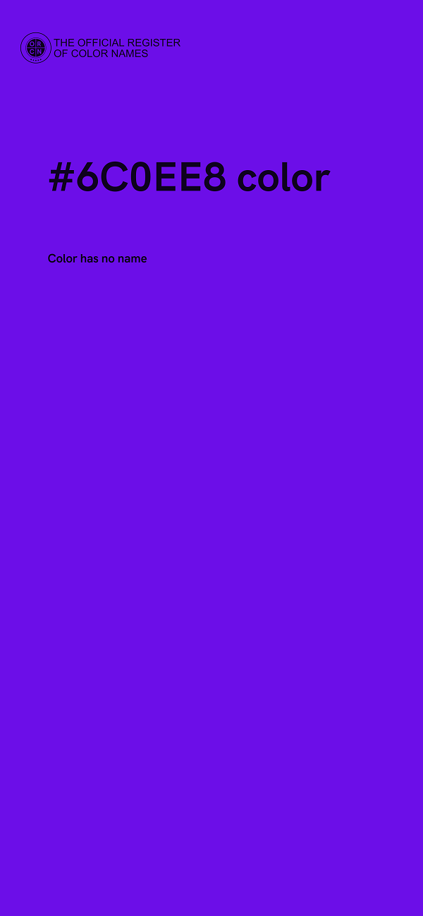 #6C0EE8 color image