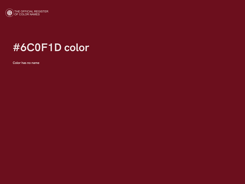 #6C0F1D color image