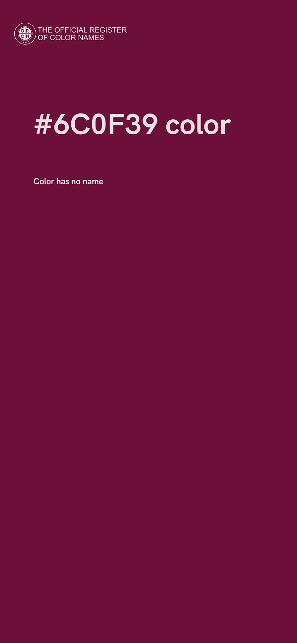 #6C0F39 color image